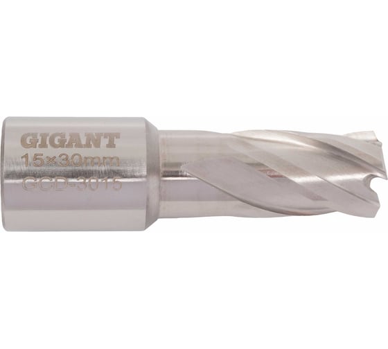 Сверло корончатое, HSS, L=30 мм, d=15 мм Gigant GCD-3015
