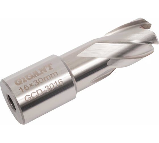 Сверло корончатое, HSS, L=30 мм, d=16 мм Gigant GCD-3016