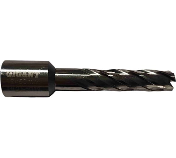 Сверло корончатое HSS, L=50 мм, d=12 мм Gigant GCD-5012