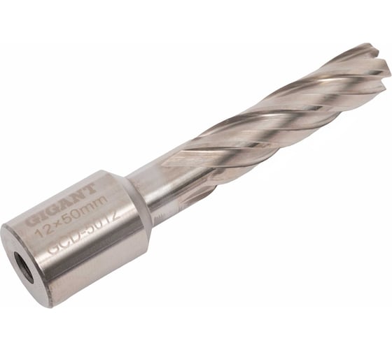 Сверло корончатое HSS, L=50 мм, d=12 мм Gigant GCD-5012
