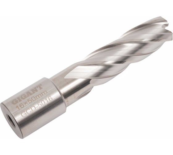Сверло корончатое HSS, L=50 мм, d=16 мм Gigant GCD-5016
