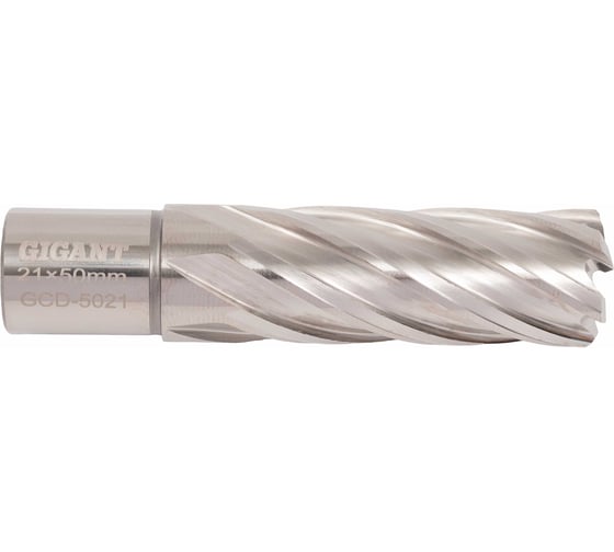 Сверло корончатое HSS, L=50 мм, d=21 мм Gigant GCD-5021