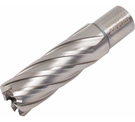 Сверло корончатое HSS, L=50 мм, d=22 мм Gigant GCD-5022