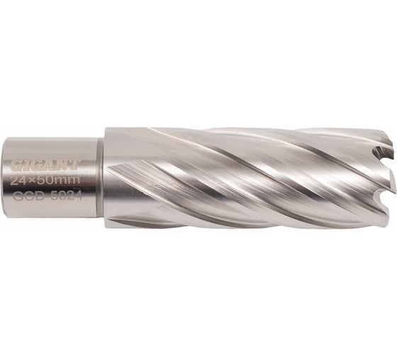 Сверло корончатое HSS, L=50 мм, d=24 мм Gigant GCD-5024