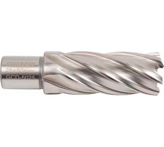Сверло корончатое HSS, L=50 мм, d=25 мм Gigant GCD-5025