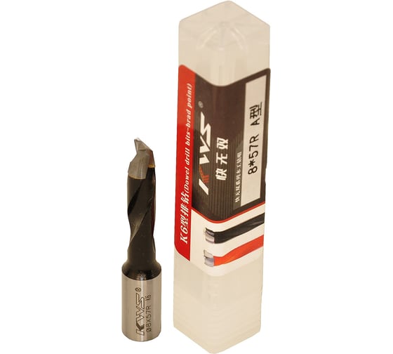 Сверло для глухих отверстий KWS HW 8х27х57 мм, Z=2, R K6 4040-01003-A0857R 1