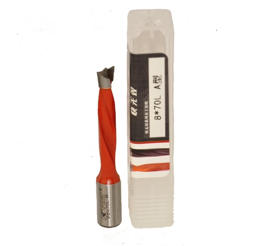 Сверло для глухих отверстий KWS HW 8х43х70 мм, Z=2, L K6 4040-01003-A0870L 1