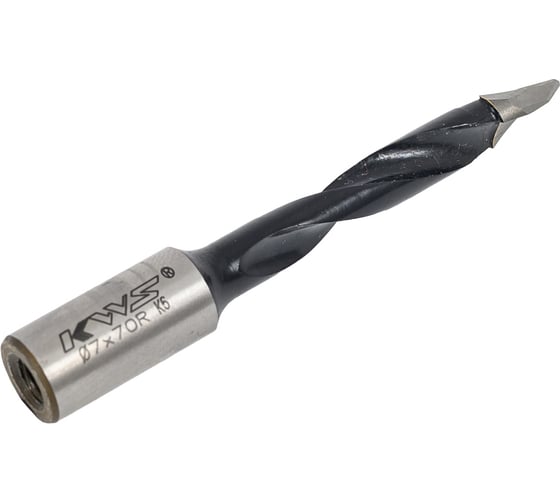 Сверло для сквозных отверстий KWS HW 7х43х70 Z=2 R K6 4040-01003-C0770R 1