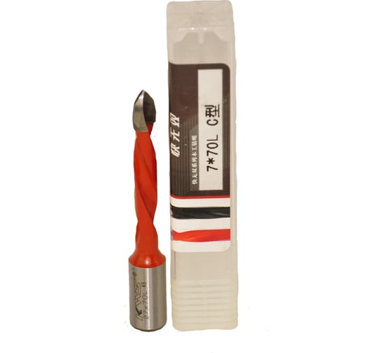 Сверло для сквозных отверстий KWS HW 7х43х70 Z=2 L K6 4040-01003-C0770L 1