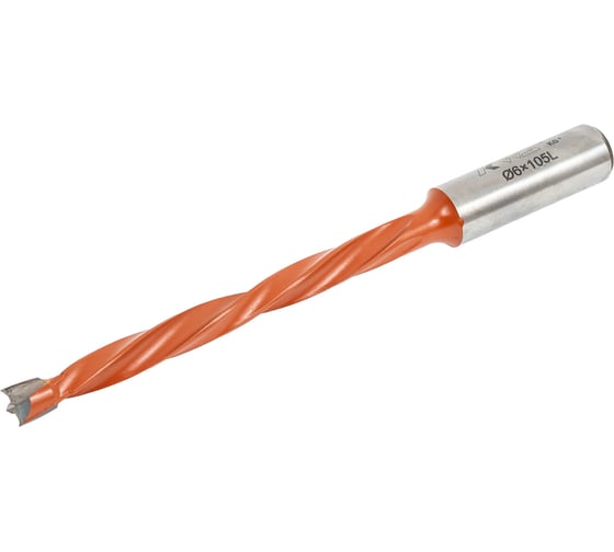 Сверло удлиненное для глухих отверстий KWS HW 6х105 Z=2 L K6 4093-05953-630807956