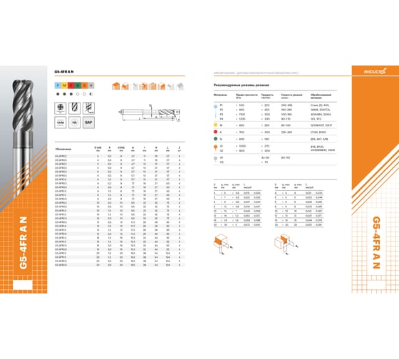 Фреза G5-4FR0.5-A32-1000-N (10х10х22х72 мм) АКСИС 00001371101