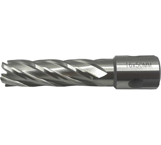Сверло корончатое TORNERI 16х50 мм, HSS, Universal / Weldon 19 Т023629