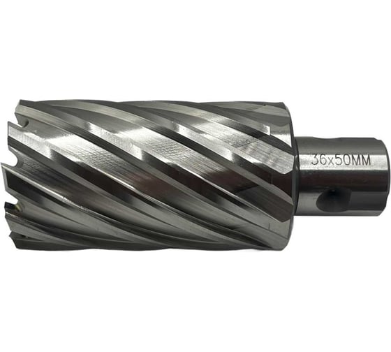 Сверло корончатое TORNERI 36х50 мм, HSS, Universal / Weldon 19 Т023646
