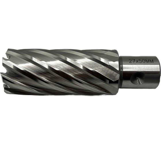 Сверло корончатое TORNERI 27х50 мм, HSS, Universal / Weldon 19 Т023640