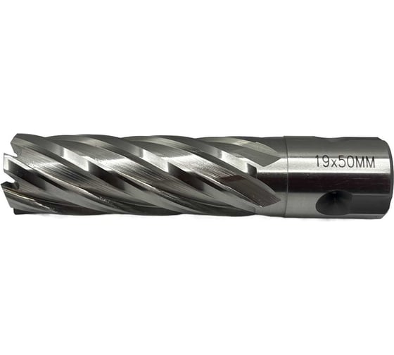 Сверло корончатое TORNERI 19х50 мм, HSS, Universal / Weldon 19 Т023632