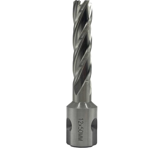 Сверло корончатое TORNERI 12х50 мм, HSS, Universal / Weldon 19 Т023624 1