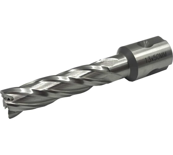 Сверло корончатое TORNERI 13х50 мм, HSS, Universal / Weldon 19 Т023625