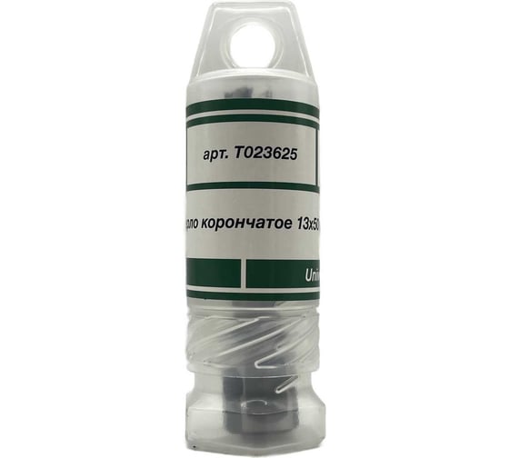 Сверло корончатое TORNERI 13х50 мм, HSS, Universal / Weldon 19 Т023625