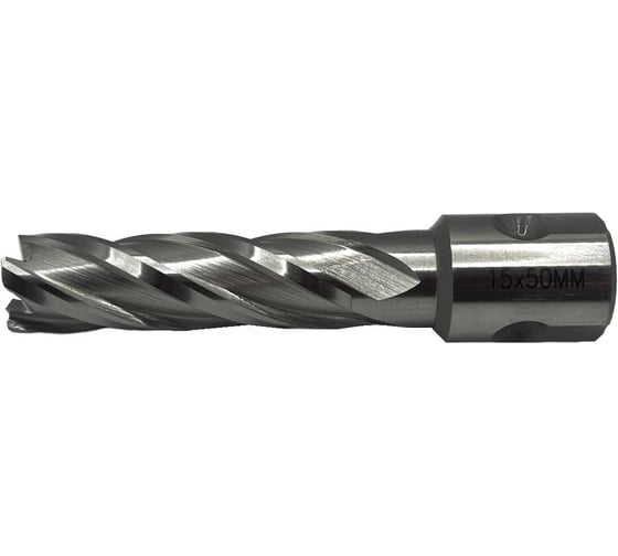 Сверло корончатое TORNERI 15х50 мм, HSS, Universal / Weldon 19 Т023628