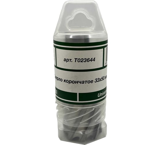 Сверло корончатое TORNERI 33х50 мм, HSS, Universal / Weldon 19 Т023644