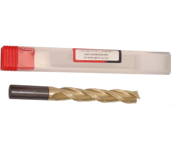 Фреза спиральная чистовая (стружка вверх) KWS 16х16х95х150 Z3 RH Golden Coating 4093-04007-99996749
