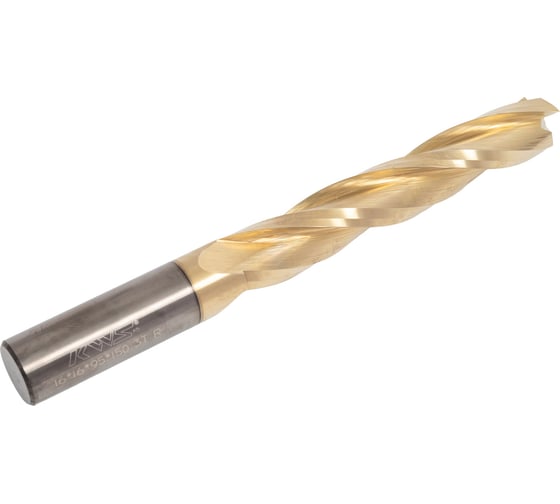Фреза спиральная чистовая (стружка вверх) KWS 16х16х95х150 Z3 RH Golden Coating 4093-04007-99996749