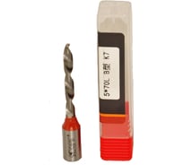 Сверло монолитное для глухих отверстий KWS HWМ 5х43х70 L K7 4093-05955-99975402