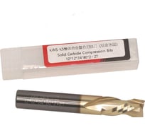 Фреза спиральная KWS двунаправленный рез 12*12*24*80 Z2+2 RH Golden Coating RFK1E0006