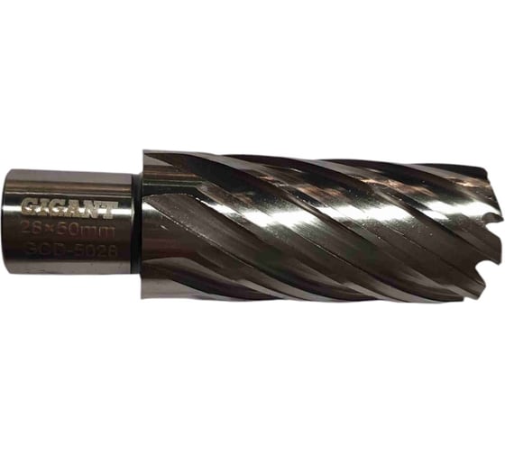Сверло корончатое HSS, L=50 мм, d=28 мм Gigant GCD-5028 1