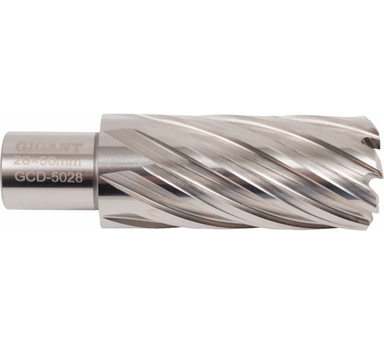 Сверло корончатое HSS, L=50 мм, d=28 мм Gigant GCD-5028