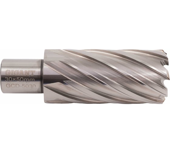 Сверло корончатое HSS, L=50 мм, d=30 мм Gigant GCD-5030