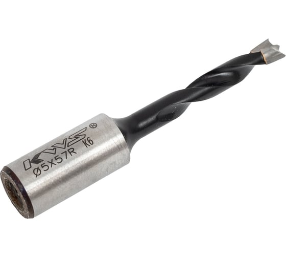 Сверло для глухих отверстий KWS HW Ø5*27*57 Z=2 R K6 ZCG0DG032