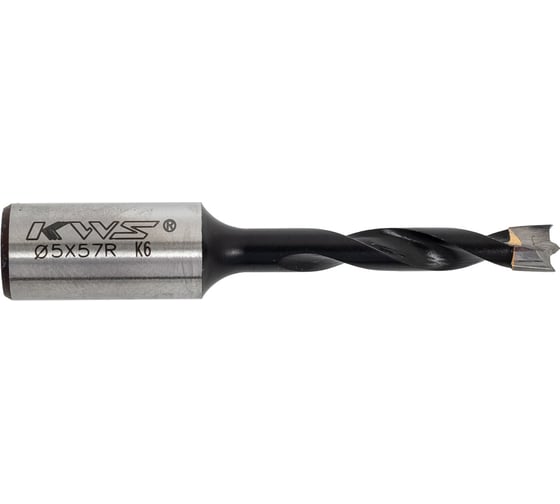 Сверло для глухих отверстий KWS HW Ø5*27*57 Z=2 R K6 ZCG0DG032