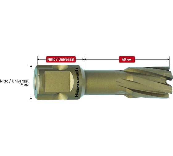 Сверло корончатое Karnasch 25x40 HARD-LINE 20.1315N-25