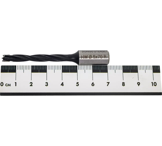 Сверло для глухих отверстий Dorigo HW Ø5x43x70 A.10x20 Z.2 RH 11050903