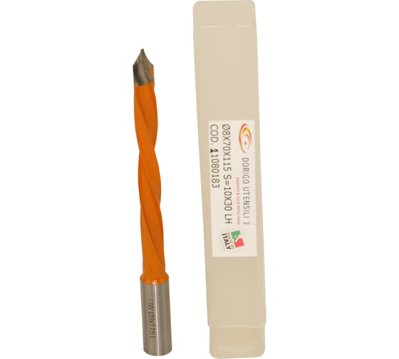 Сверло для сквозных отверстий Dorigo HW Ø8x70x115 S=Ø10x30 Z=2 LH 21080183 1