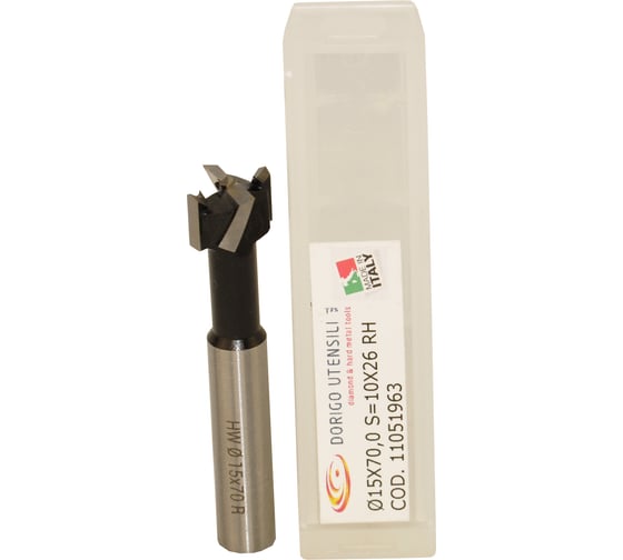 Сверло чашечное Dorigo HW для станка 15x70.0, S=Ø10x26, RH 11051963 1