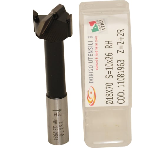 Сверло чашечное Dorigo HW для станка 18x70.0, S=10x26, RH 11081963 1