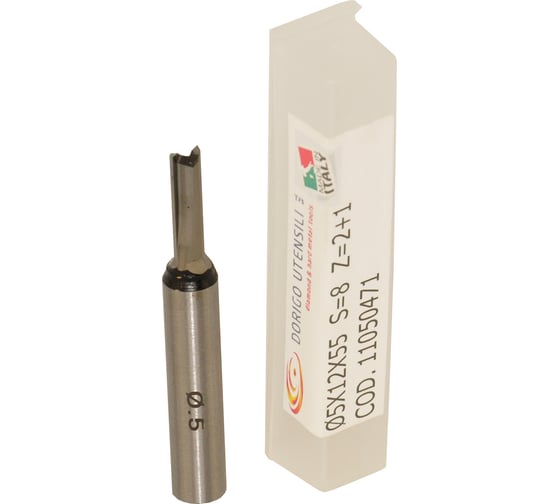 Фреза монолитная пазовая Dorigo HW 6x14x55, S=8 Z2+1 11060471 1