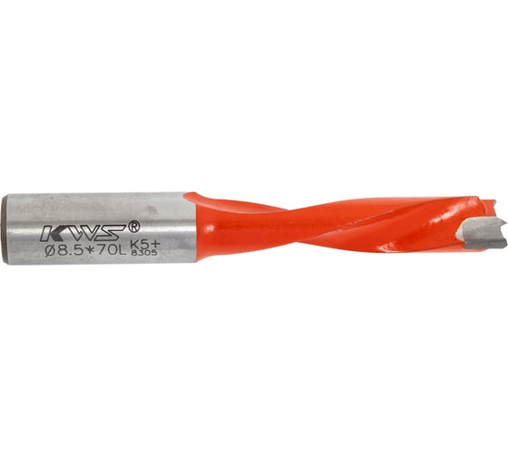 Сверло для глухих отверстий KWS HW Ø8.5х43х70 Z=2 L K5+ ZCG0AD340