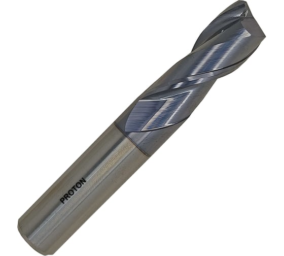 Фреза шпоночная ц/х PROTON 12х30х75 монолитная твердосплавная (HRC 45) Z=2 Т0000025657 1