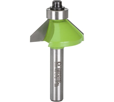 Фреза кромочная конусная с нижним подшипником 30.96x12.7 мм угол 45 S=8 мм Z=2 Diamond Industrial DIDFRKON83012
