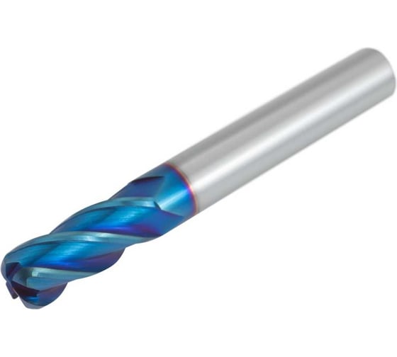 Фреза твердосплавная AHNO 10 мм (L=75, l=25, хв=10) Z4 35 по закаленной стали, с радиусной фаской BRHM-4R-D10.0R3.0 ah02461
