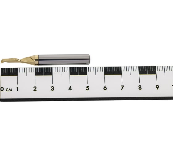 Фреза спиральная чистовая (стружка вверх) KWS 1/8х1/4х1/2х2'' Z1 RH Golden Coating RFG9Z0037