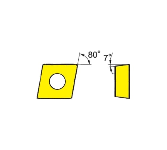 Токарная пластина ZCC-CT CCGX09T304-LH YD101(10pcs) ZCC 40905 1