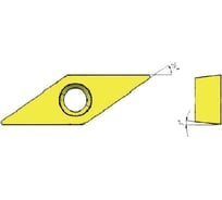 Токарная пластина ZCC-CT VCGT110302-SF YNG151C (10pcs) ZCC 41760