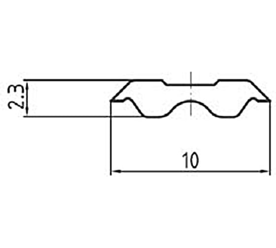 Нож строгальный ILMA TERSA 265x10x2.3 HSS18% HTS265
