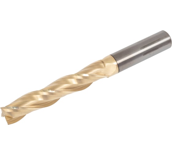 Фреза спиральная чистовая (стружка вверх) KWS 12х12х62х110 Z3 RH Golden Coating RFK1C0048 1