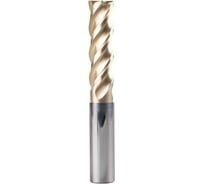 Фреза концевая по нерж.ст. и титану ИПК ц/х, твердосплавная, ф10, L=75, Z4, ZrN, frezTsH f10L75Z4INOXandTitan