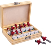 Набор фрез VIRA 12 шт в деревянном кейсе 553394